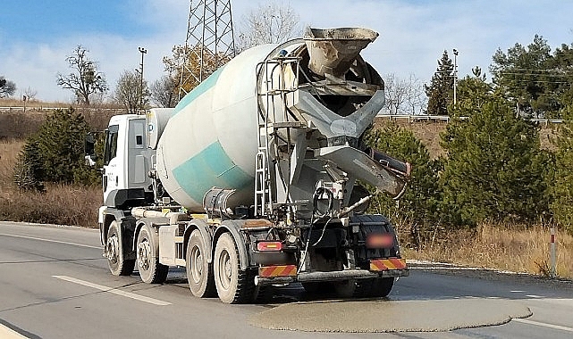 Yola beton döken beton mikserine 106 bin TL ceza